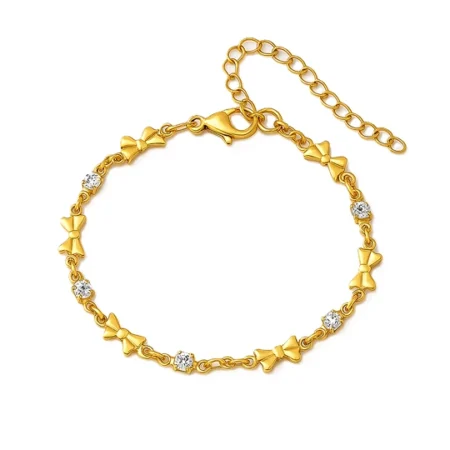 Golden Bow Elegance Bracelet