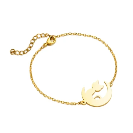 Celestial Cat Charm Bracelet