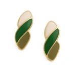 Green Harmony Drops Earrings