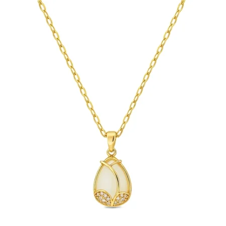 Glimmering Teardrop Necklace