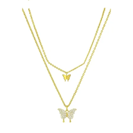 Dazzling Winged Elegance Necklace