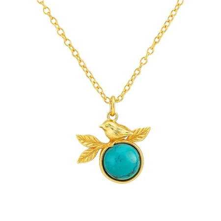 Whimsical Birdstone Necklace