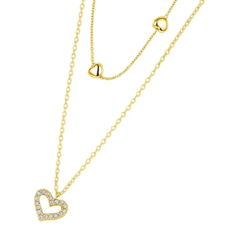 Gilded Heartstrings Necklace