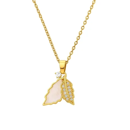 Golden Leaf Elegance Necklace